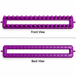 Knitting Loom Purple Plastic 2" x 15"