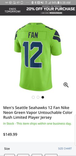 seahawks neon green jerseys