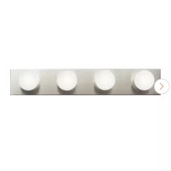 Independence 24 in. 4-Light Brushed Nickel Traditional Bathroom Vanity Light