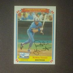 1983 Topps Drakes Big Hitters Robin Yount Milwaukee Brewers #33 Special Baseball Card Vintage Collectible Sports Trading MLB Series Of 33 Major League