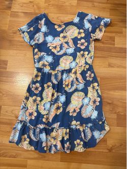 floral summer Roxy dress size 12 girls