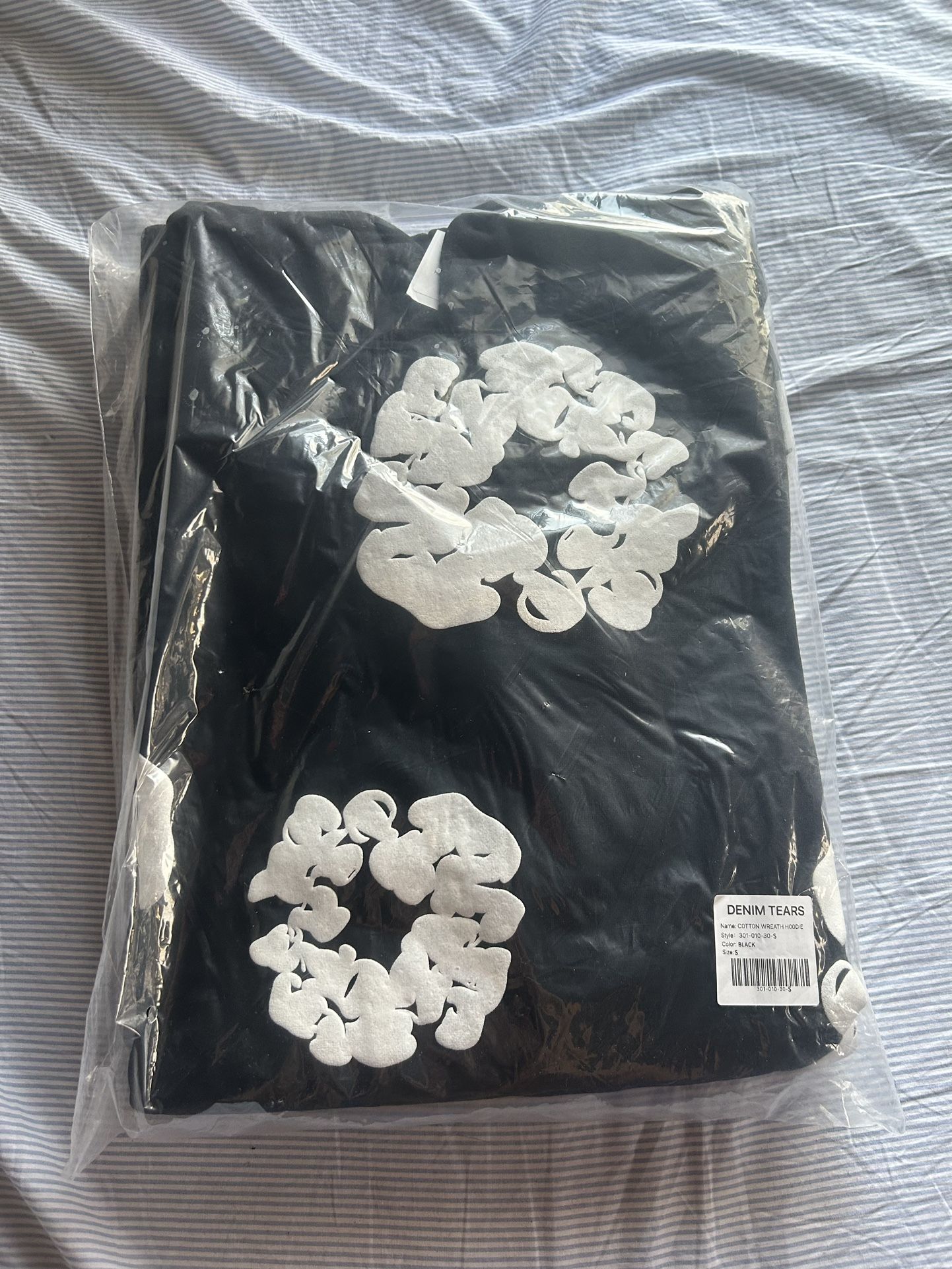 Brand New Denim Tears Black Hoodie Size Small