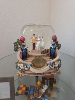 Cinderella Marriage Broken Music Box and Snow Globe