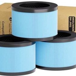 3-Pack MK01 MK06 TZ-K1 True HEPA Replacement Filter, Compatible with AROEVE MK01