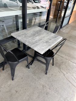 Tables and chairs - $12