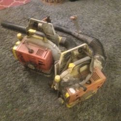 (2) STIHL BACKPACK BLOWERS