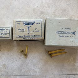 Vintage Noesting Brass Paper Fasteners