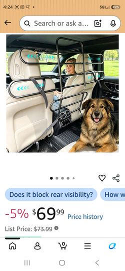 Dog gate for SUV $30 OBO car barrier