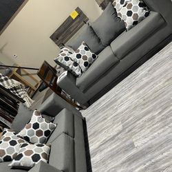 New Beautiful Grey Sofas For $699