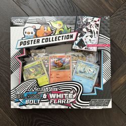  Pokemon Scarlet & Violet - Black Bolt & White Flare Poster Collection