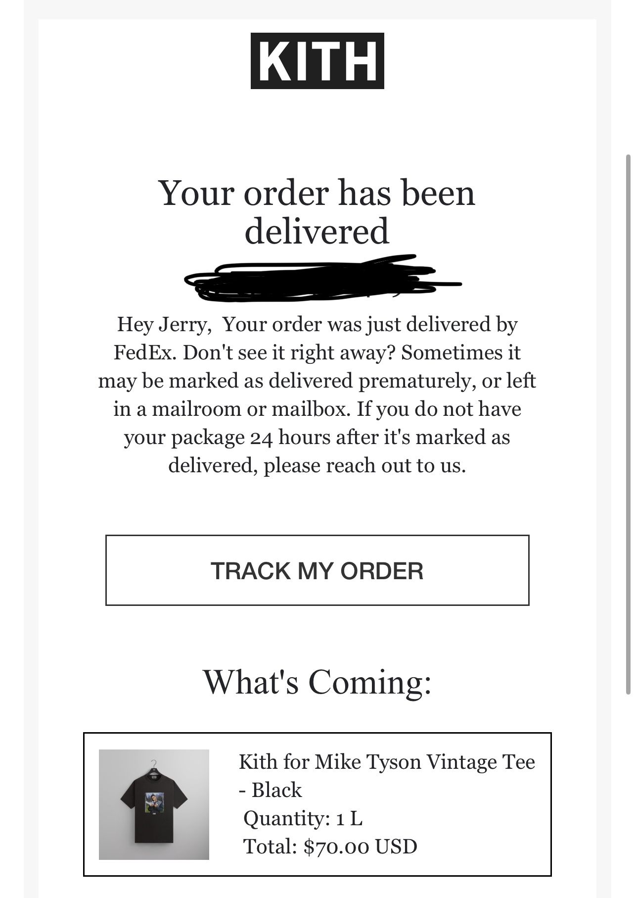 Kith Mike Tyson Vintage Tee Size Large