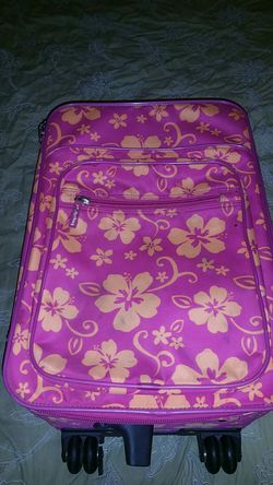 Floral suitcase