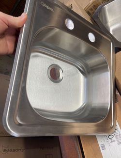 New 15” kitchen stainless steel sink