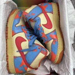 Nike Dunk HI 1985 SP 'orange acid wash'