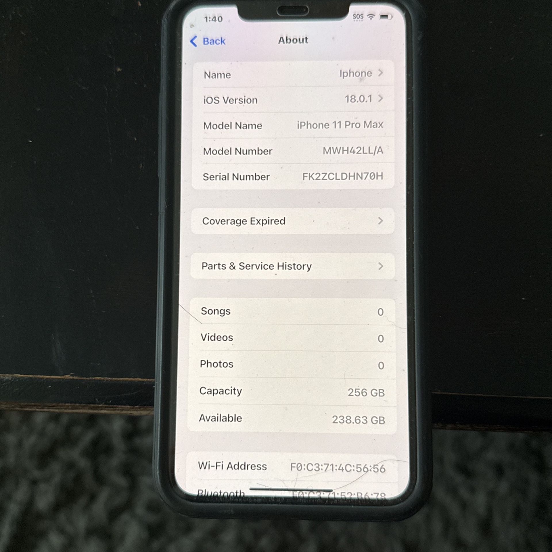 iPhone 11 Pro Max 256gb