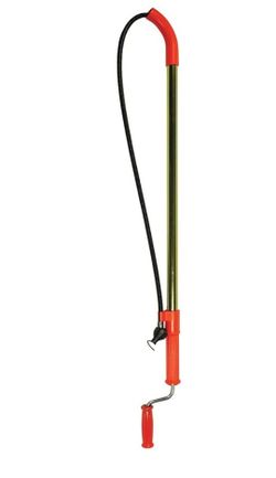 NEW! General Pipe Cleaners T6FL-DH Closet Auger, Professional 6' Flexicore Snake with Down Head for Unclogging Toilets
