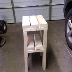 Side Stand Solid Wood