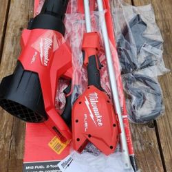 Milwaukee M18 Blower, Power unit+weed wacker attachment