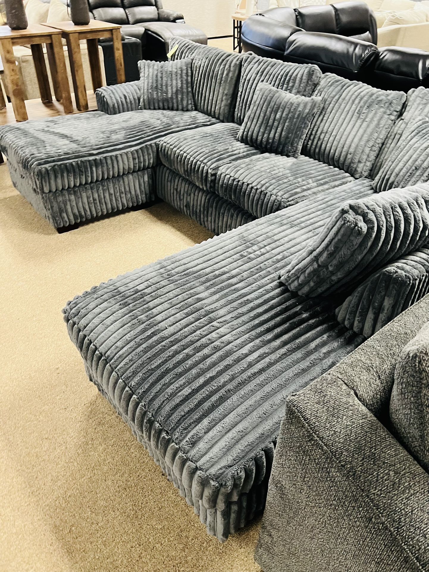 Double Chaise Stunning Sectional!