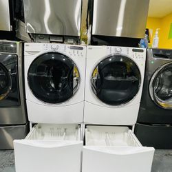 Washer Dryer Refrigerator Stove 