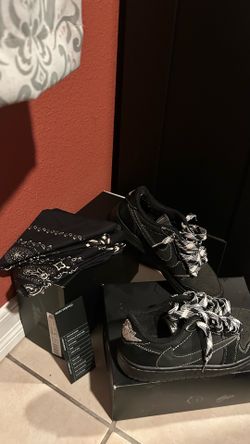 Travis Scott x Air Jordan 1 Retro Low OG SP PS 'Black Phantom'