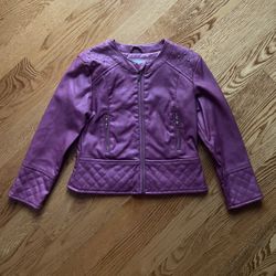 Mayoral Girls Faux Leather Jacket Size 5