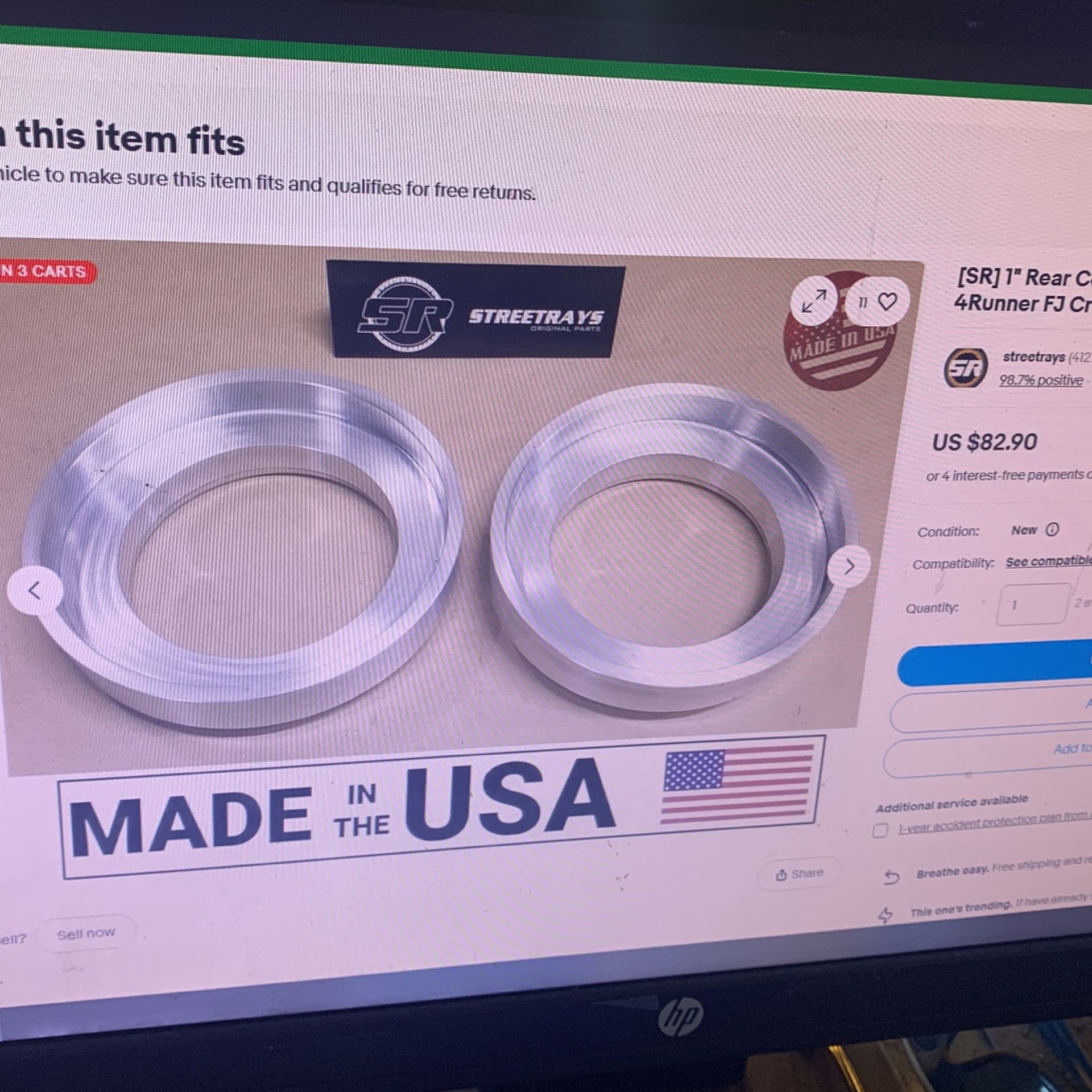 Toyota Lift Rear Kit 4 Runner Fj Cruiser 03-23
