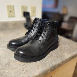 Reserved Footwear Leather Black Boots