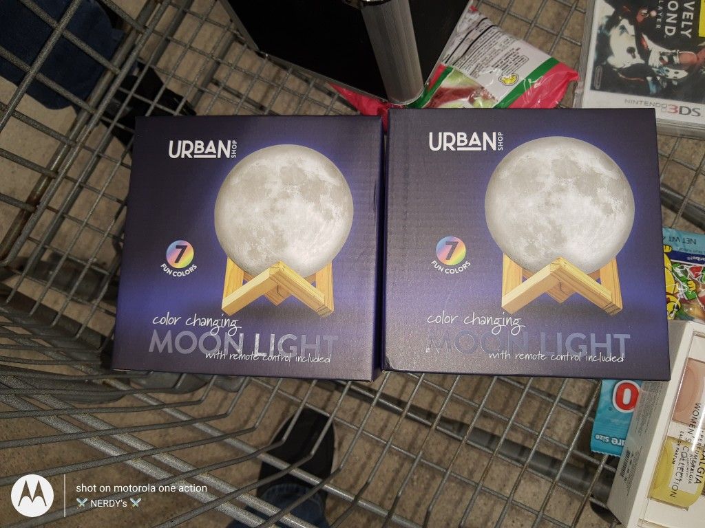Urban Moon Globe Light, Led- Night Light (New)