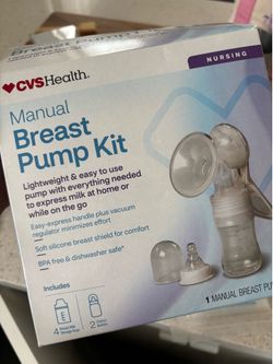 CVS Manual Breast Pump Set – Like New, Unused Bottles & Nipples