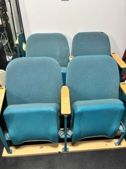 Set Of 4 Vintage Movie Seats - $50