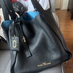 Black Leather Marc Jacobs Bag