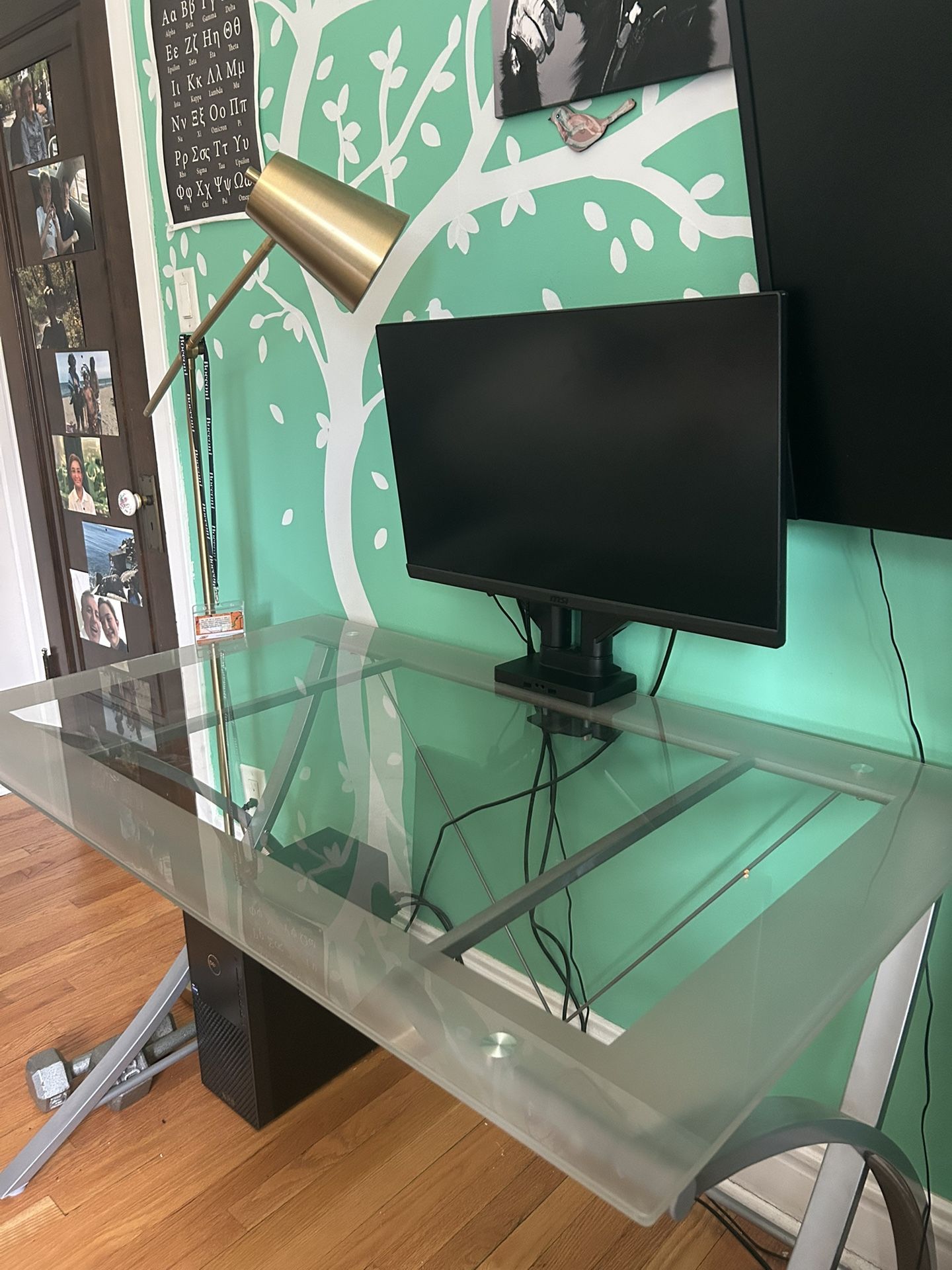 Glass Desk L/W/H 28/48/30 inches
