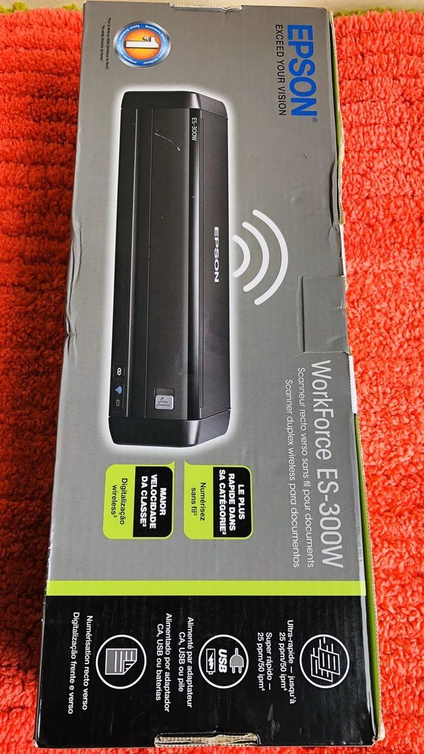 Epson WorkForce ES-300W Wireless Portable Duplexing scanner