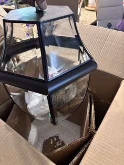 Large Outdoor Pendant Light Fixture 3-Light, 20in Modern Bronze Outdoor Chandelier Hanging Porch Light, Metal Exterior Ceiling Mount Hanging Lantern w