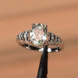 "Refine Oval Pure Zircon Romantic Silver Elegant Rings for Women, PD359
  Thumbnail