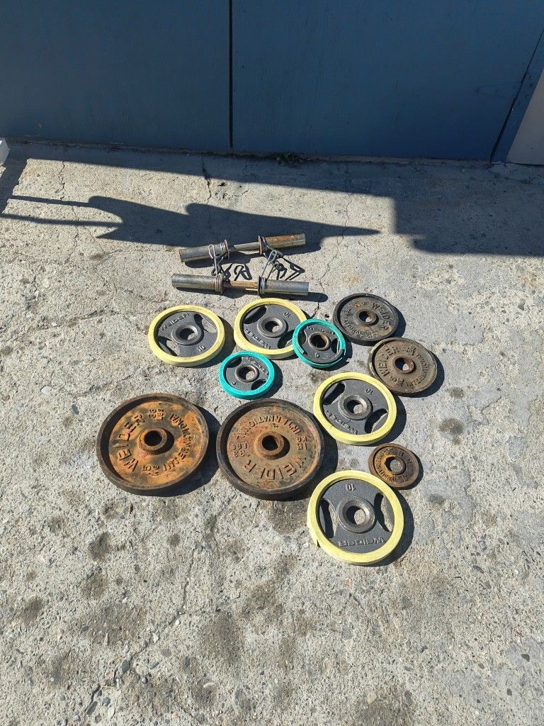 Olympic Weights And Dumbbell Bars