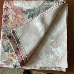 Tablecloth, Reversible Floral, 52” X 52”. Presidents’ Day Sale!