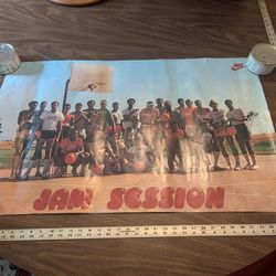 Early 1980's Advertising Posters Nike Converse Adidas NBA NFL
