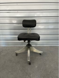 Mid-Century Shaw Walker Tilt CHROME Desk Chair with Propeller Base on Castors