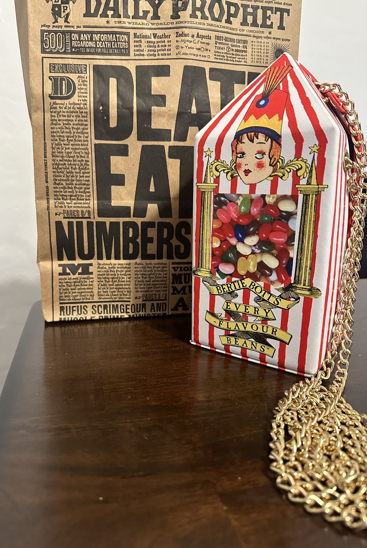 New- Universal Studios Harry Potter Bertie Bott's Every-Flavour Bean Purse