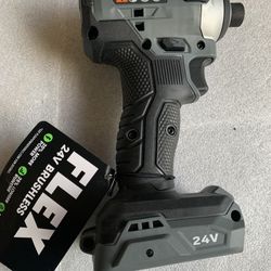 FLEX 24-volt 1/4-in Brushless Cordless Impact Driver It brand new and working like champ  This super power tools and heavy duty for professional  Have