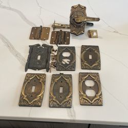 Vintage Door Handle And Switch Plates