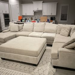 Harper Foam Couch And Ottoman 