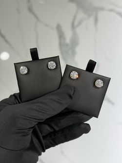 VVS 4ct Lab Diamond Stud Earrings 14k Gold