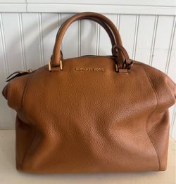 Michael Kors Riley Medium Leather Satchel