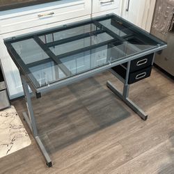 36x24 Glass Desk Lightweight Great Condition 