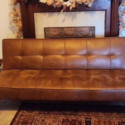 Faux Leather Sofa Bed