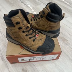 BRUNT The PERKINS Comp Toe Work Boots Mens US 8 Brown Boot Used Once