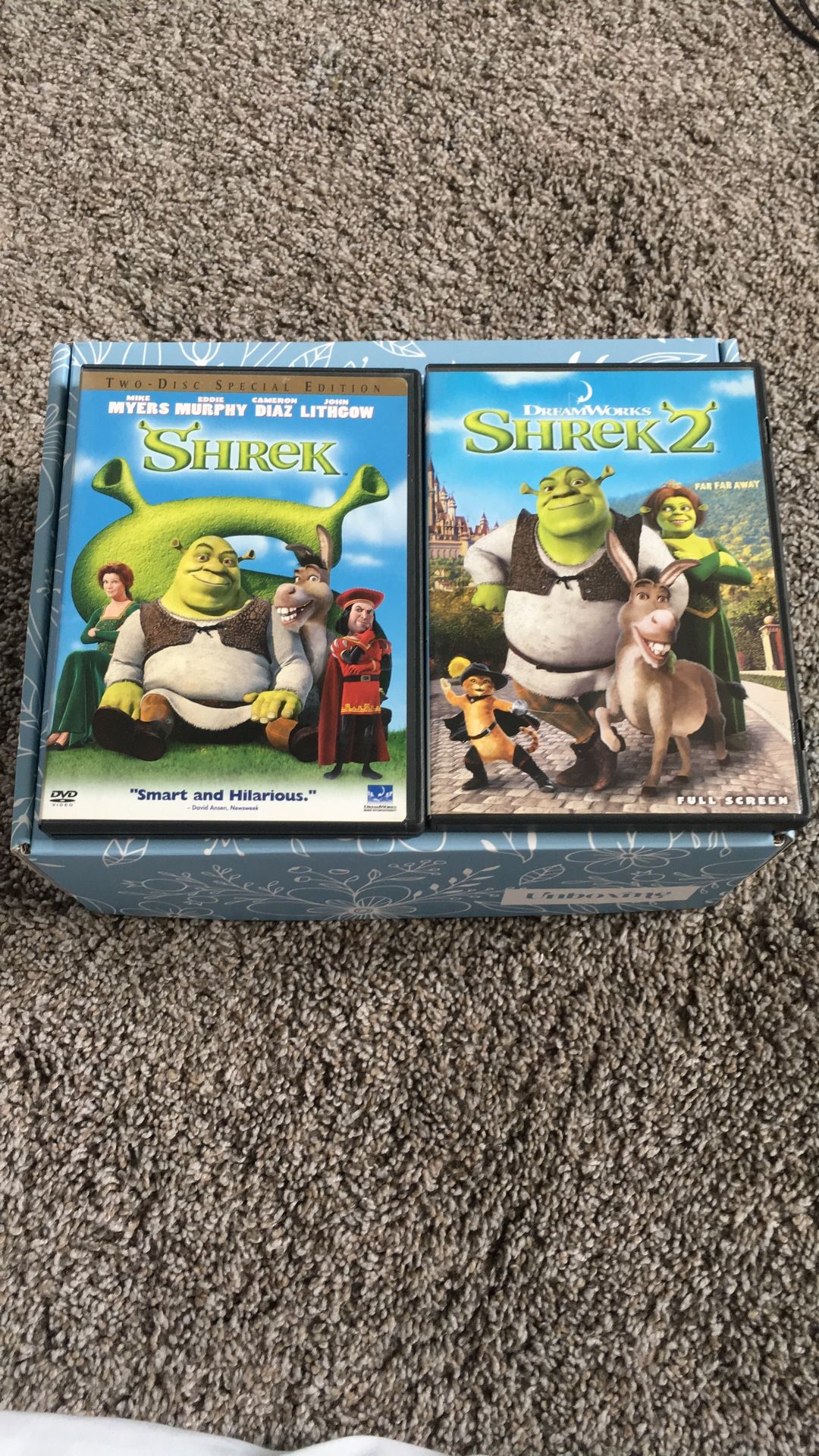Shrek And Shrek 2 DVDs